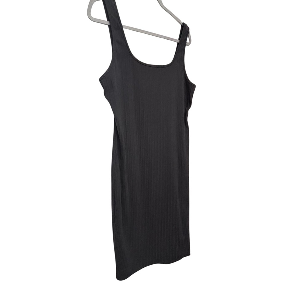 Dark Gray Rib-Knit Bodycon Stretch Dress 1X NWOT - Picture 3 of 9